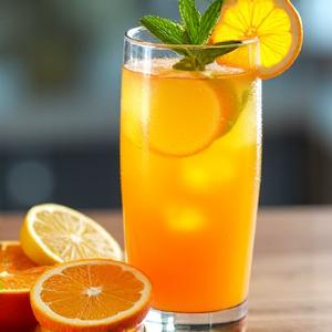 Jus oren dan lemon berperisa sitrus