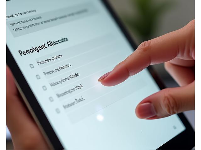 Tangan memegang kawalan digital di skrin, melambangkan kawalan pengguna ke atas data peribadi mereka.