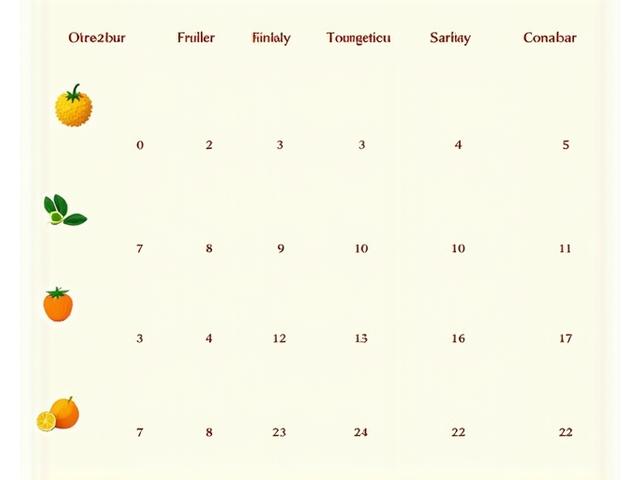 Infografik kalendar buah-buahan mengikut musim di Malaysia